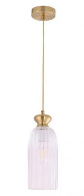 SINO Brass Ellipse Clear Glass Shade Pendant Light